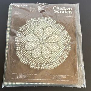 Charmin Chicken Scratch Quilted Pillow Kit # 2251